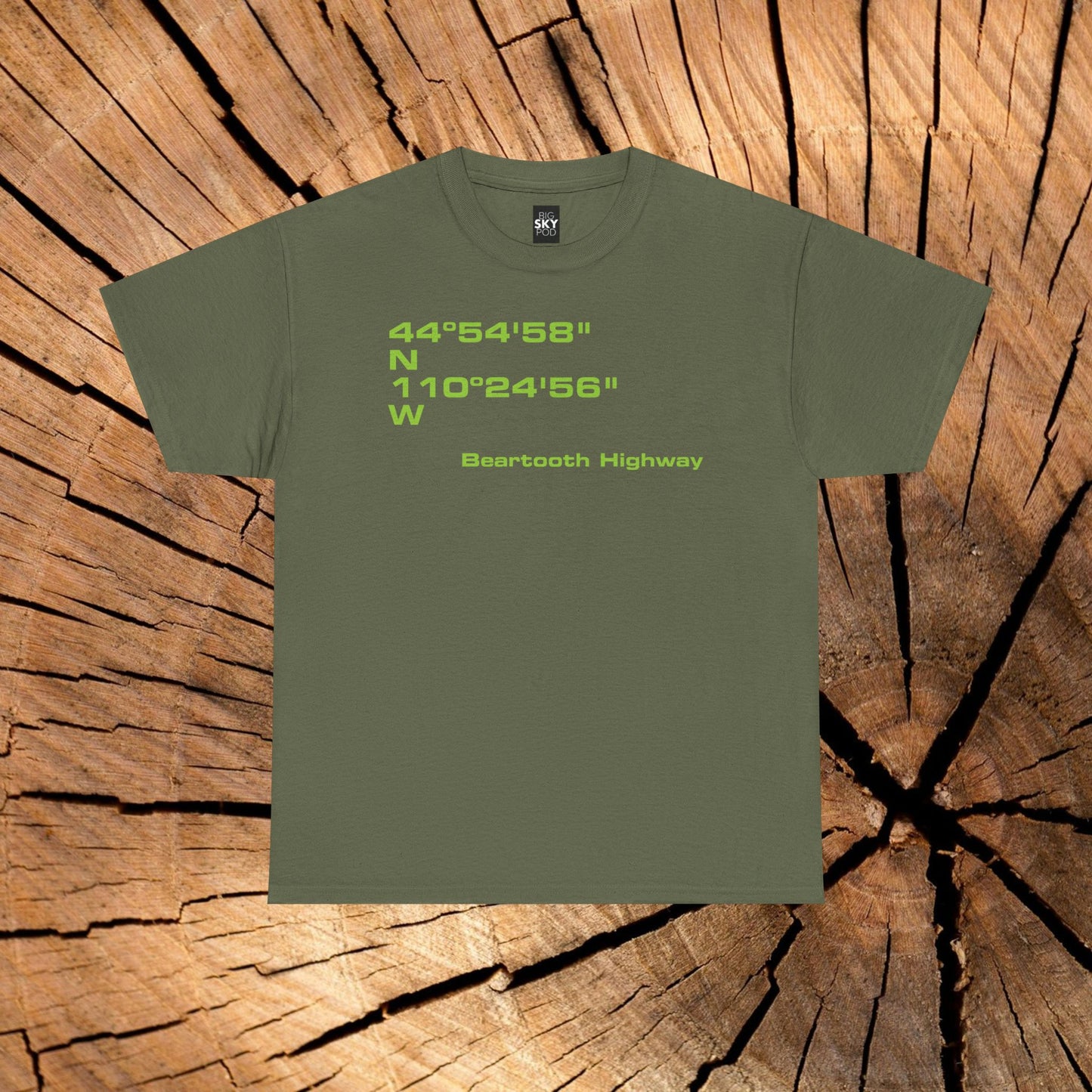 Beartooth Highway End Coordinates t-shirt (US)