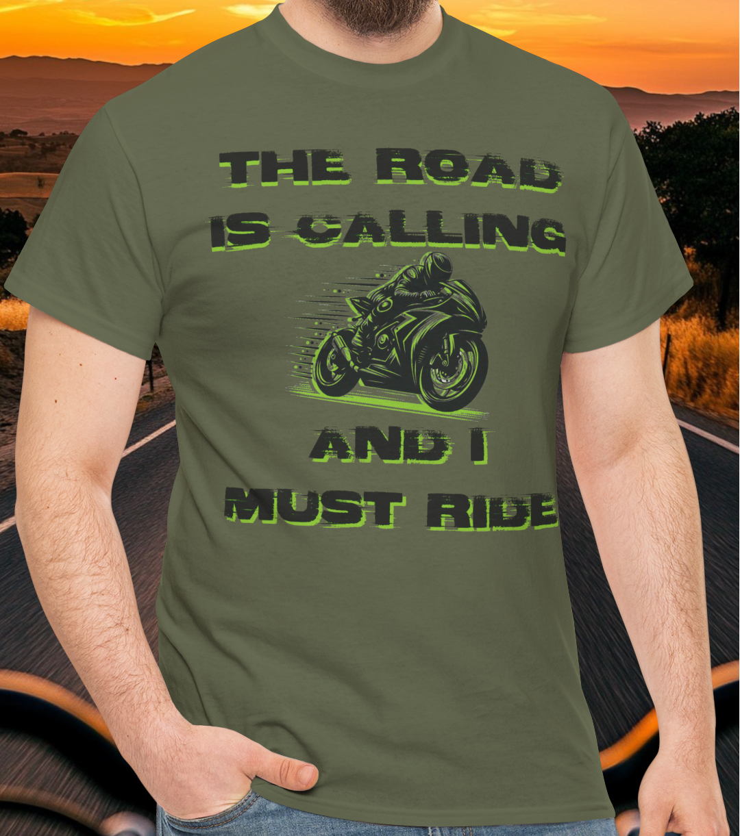 The Road (bike) is Calling t-shirt (US)