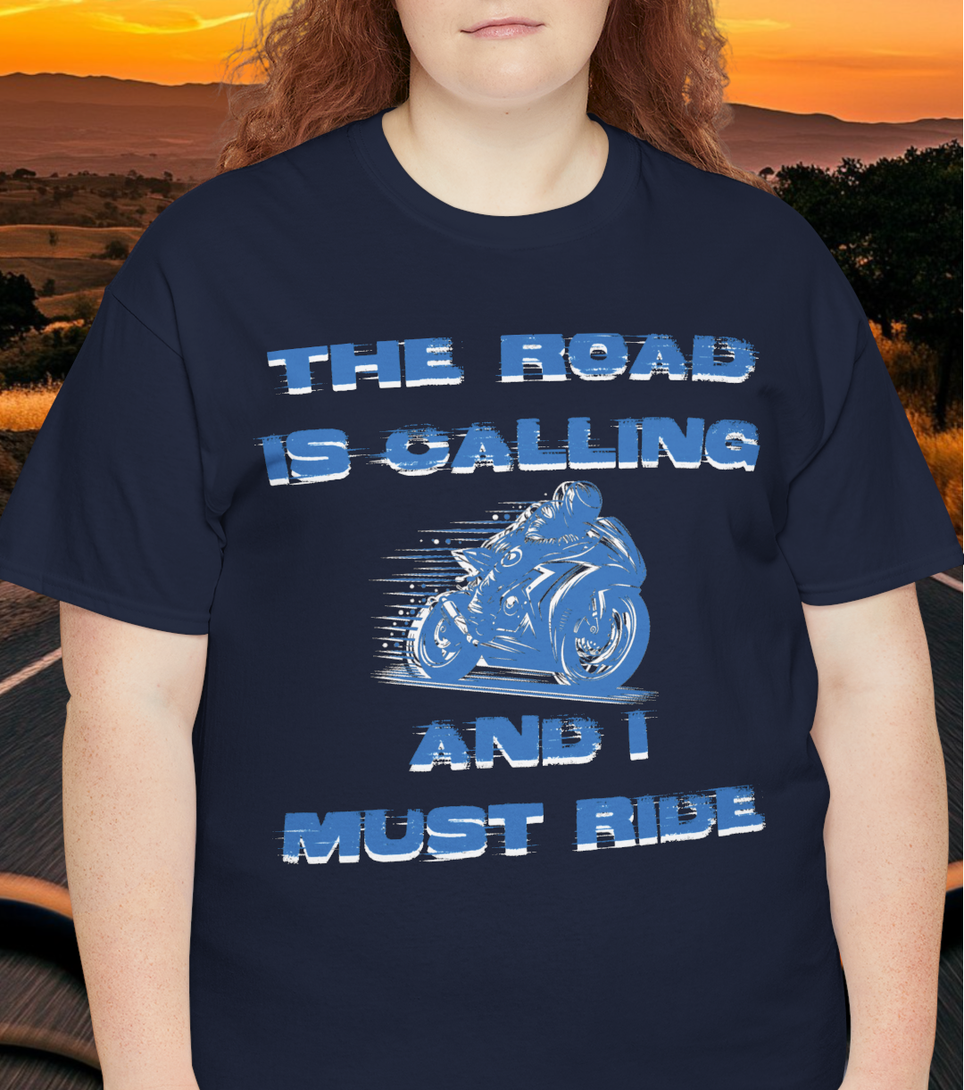 The Road (bike) is Calling t-shirt (US)