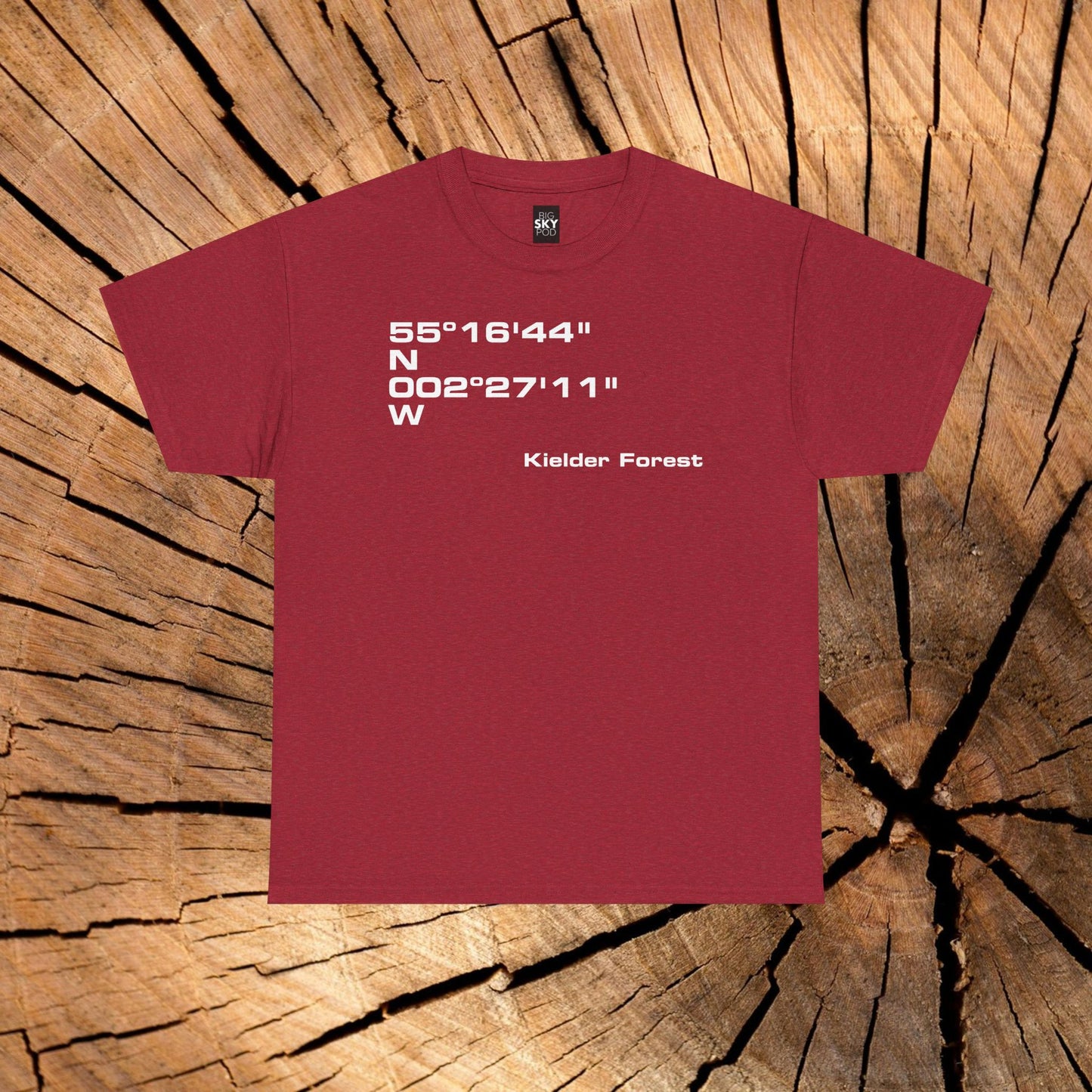 Kielder Forest Coordinates t-shirt (US)