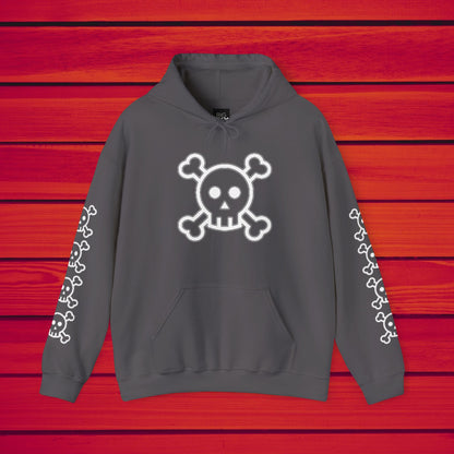 Big Sky Riders Skull hoody (White)