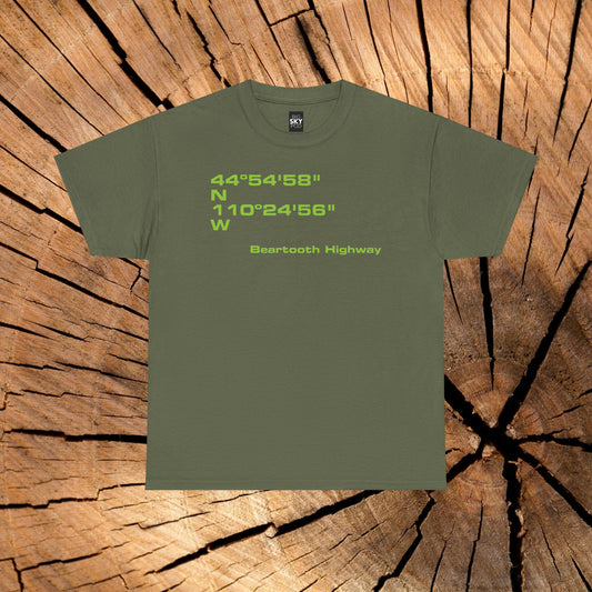 Beartooth Highway End Coordinates t-shirt (US)