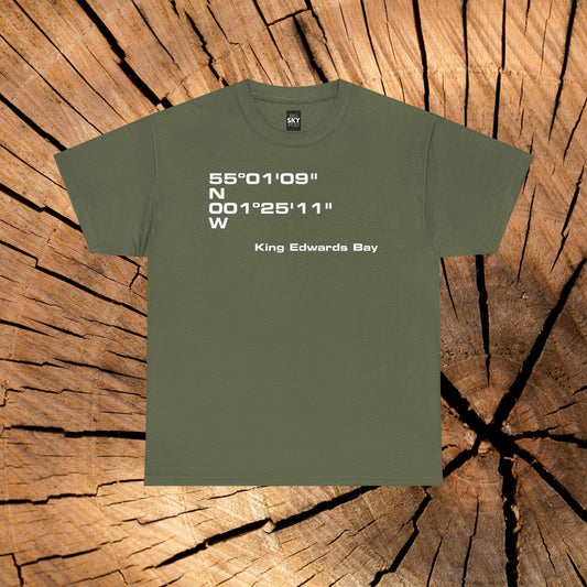 King Edwards Bay Coordinates t-shirt (US)