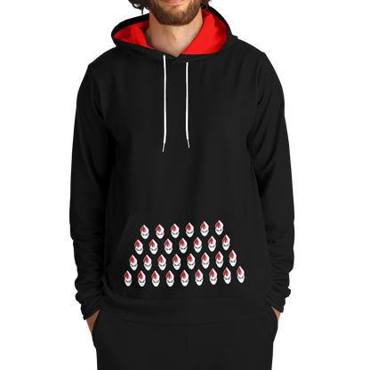 POPeART Black Hoody - AOP 5