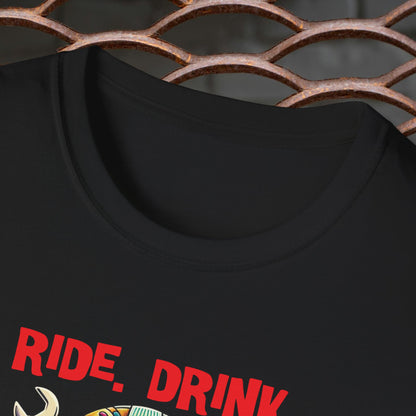 Ride Drink Sleep Repeat Short Sleeved Tee idea