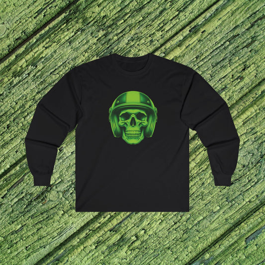 Green Skull Long Sleeve Tee