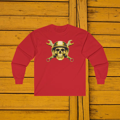 Yellow Spanner Skull Long Sleeve Tee