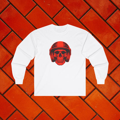 Red Skull Long Sleeve Tee