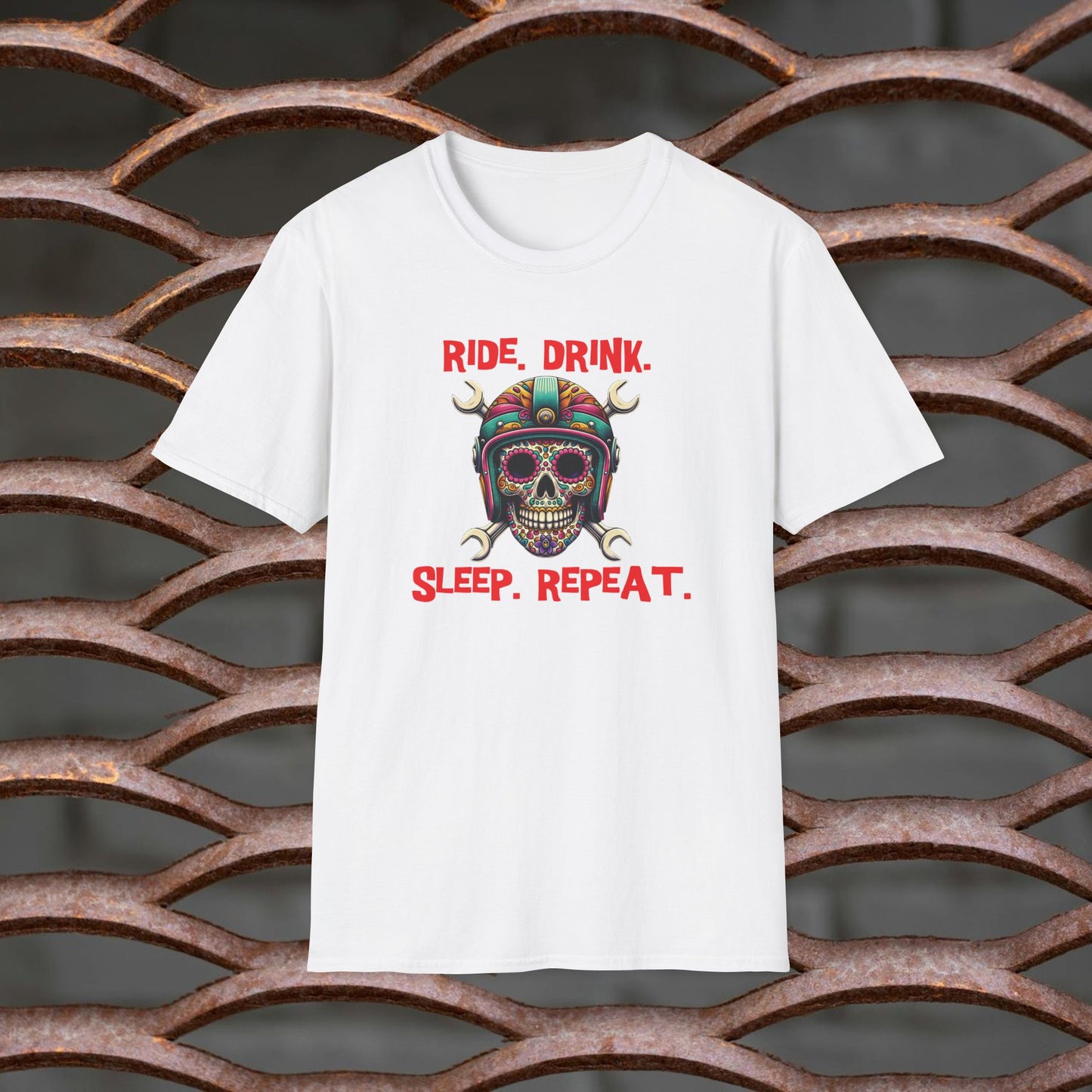 Ride Drink Sleep Repeat Short Sleeved Tee idea