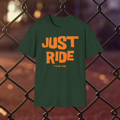 Just Ride Orange Short Sleeved Tee