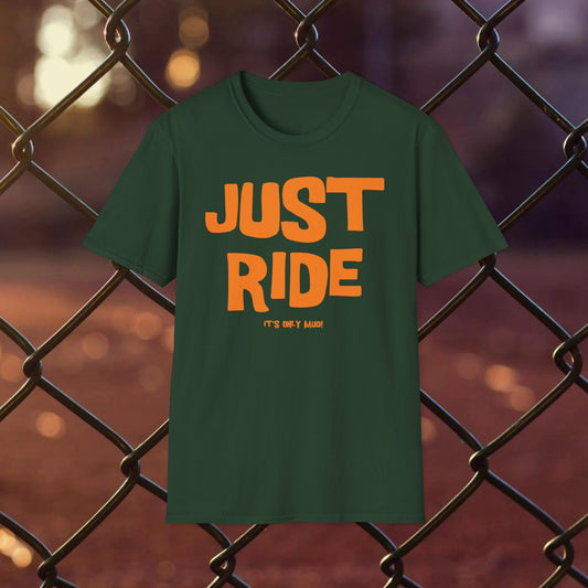 Just Ride Orange Short Sleeved Tee