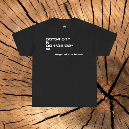 Angel of the North Coordinates t-shirt (US)
