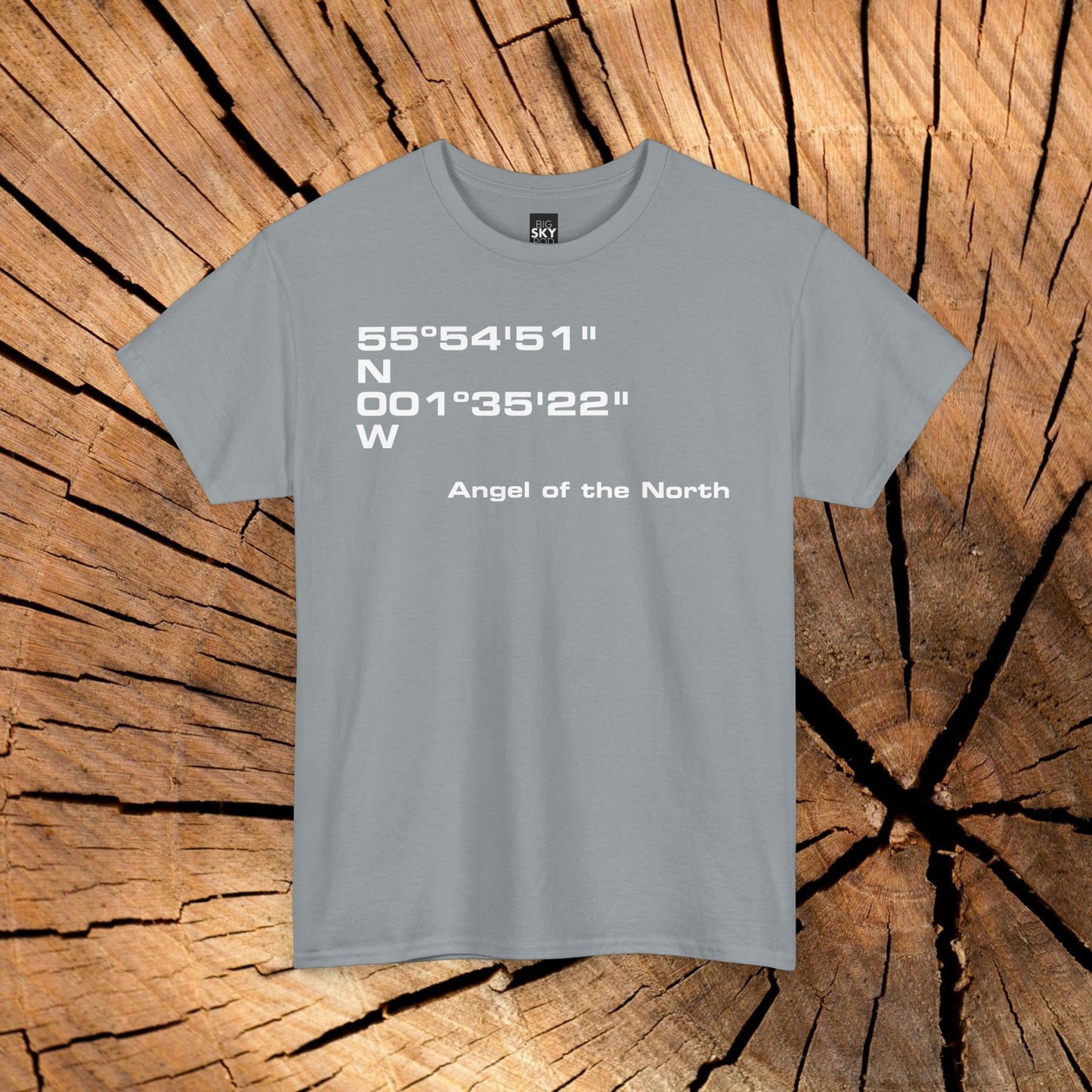 Angel of the North Coordinates t-shirt (US)