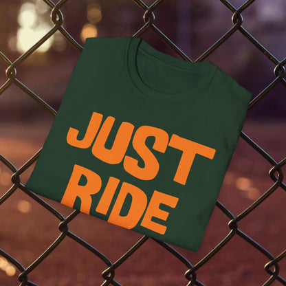 Just Ride Orange Short Sleeved Tee