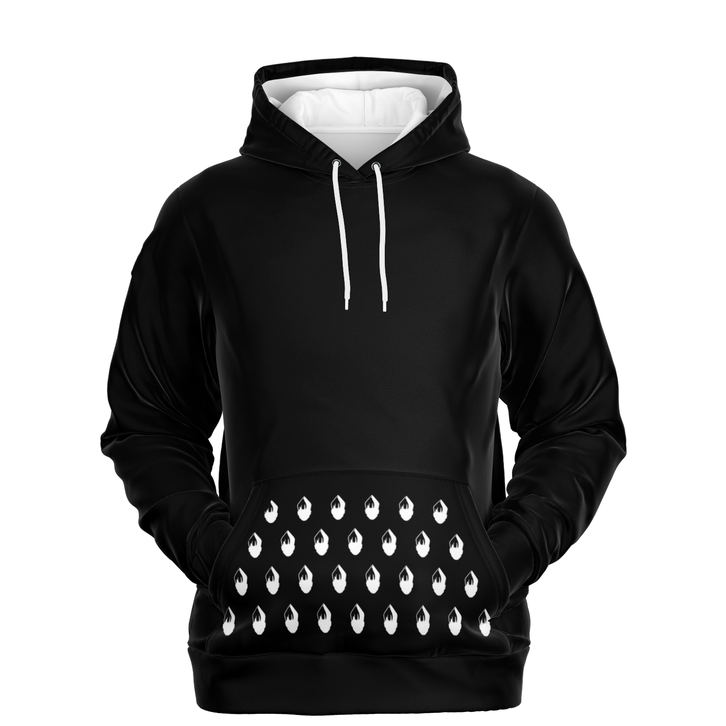 POPeART Black Hoody - AOP 4