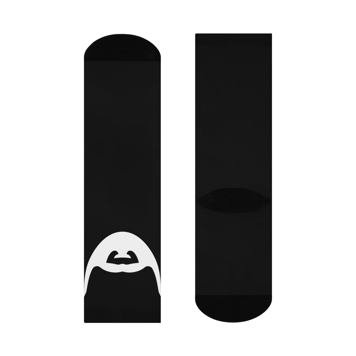 Cushioned Little Beard socks - white on black