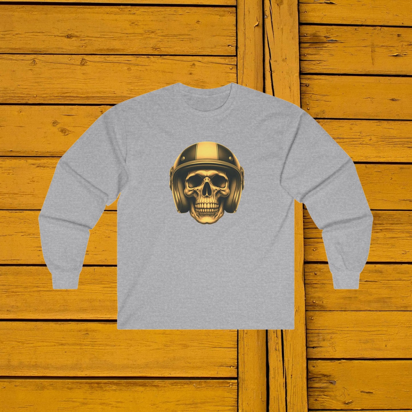 Yellow Skull Long Sleeve Tee