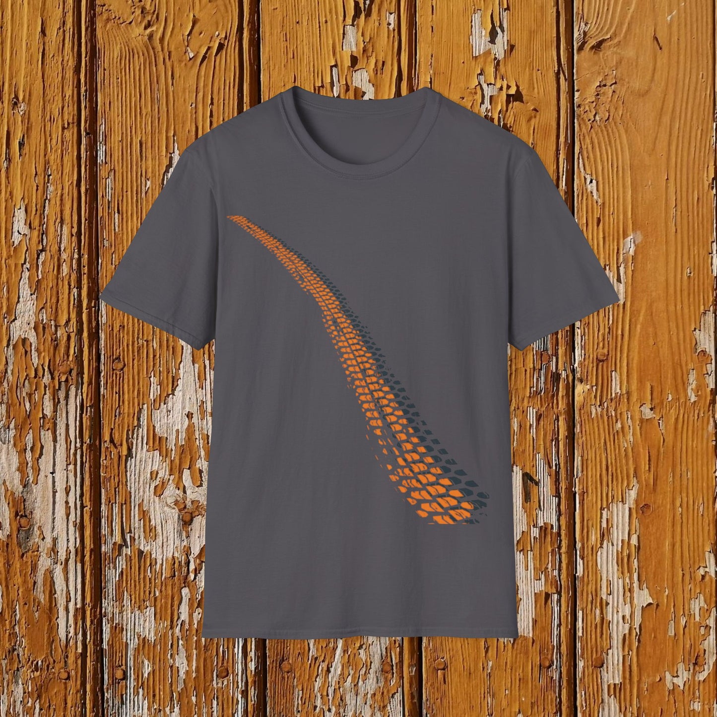 Orange Tracks tee