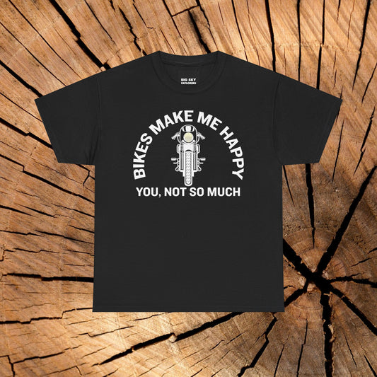 Bikes Make Me Happy Cafe Racer 2 t-shirt (US)