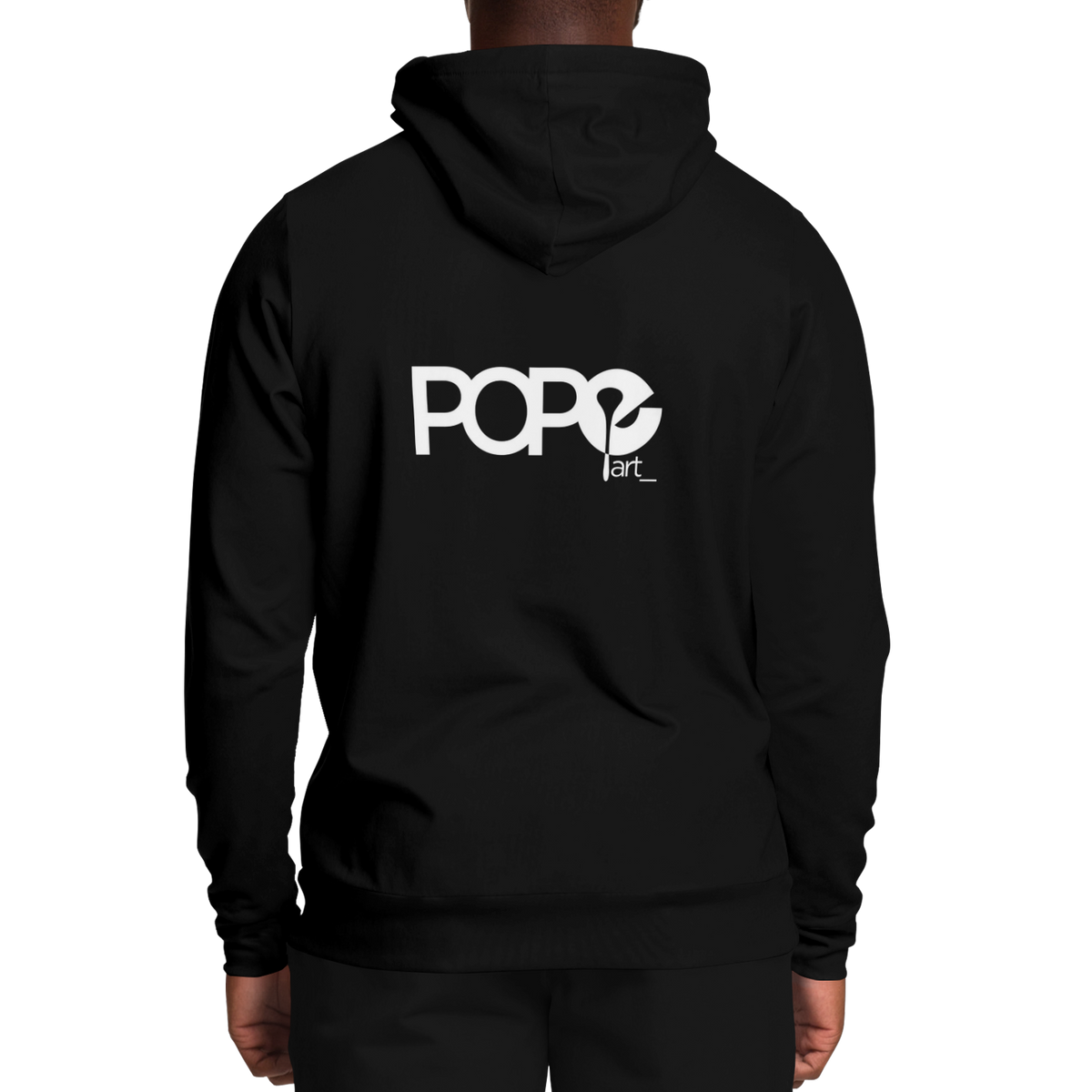 POPeART Black Hoody - AOP 4