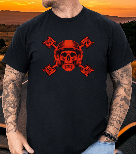 Red Piston Skull t-shirt (US)
