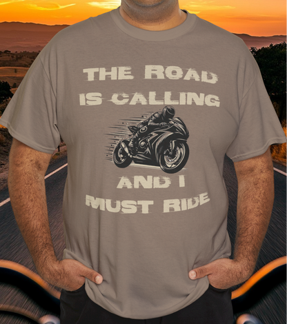 The Road (bike) is Calling t-shirt (US)