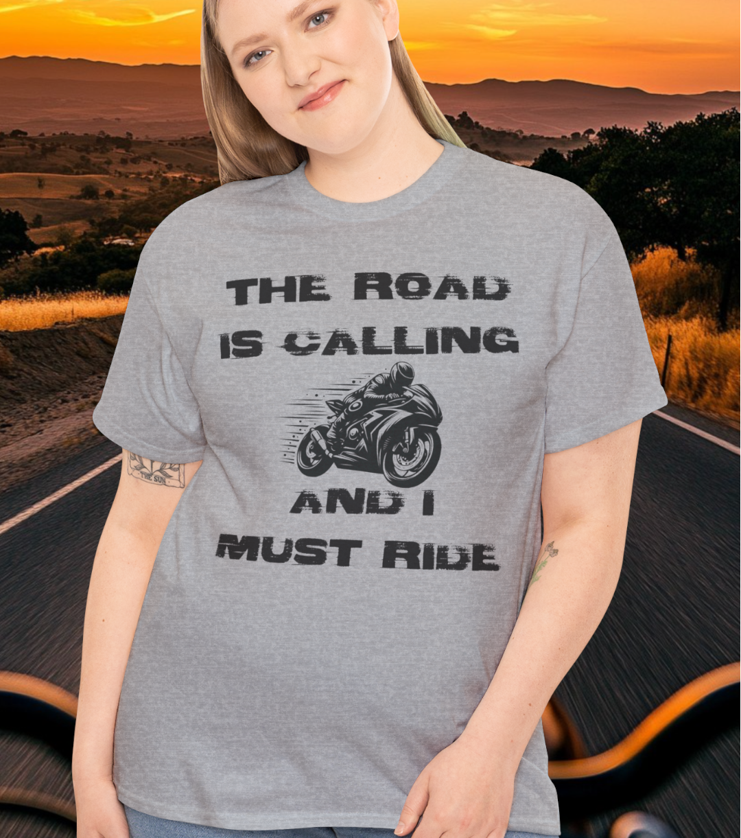 The Road (bike) is Calling t-shirt (US)