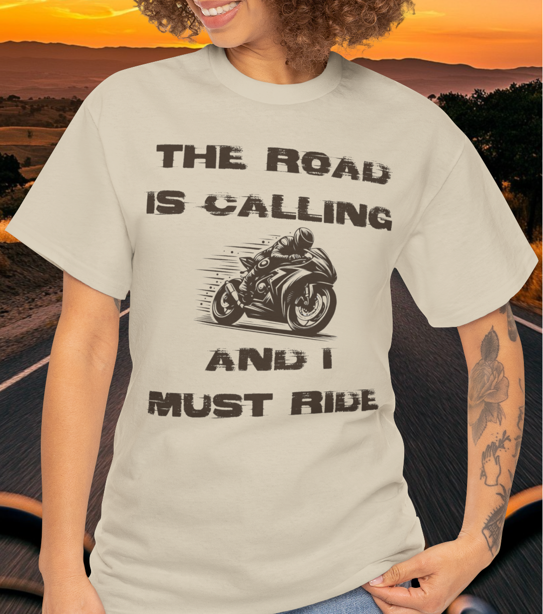 The Road (bike) is Calling t-shirt (US)
