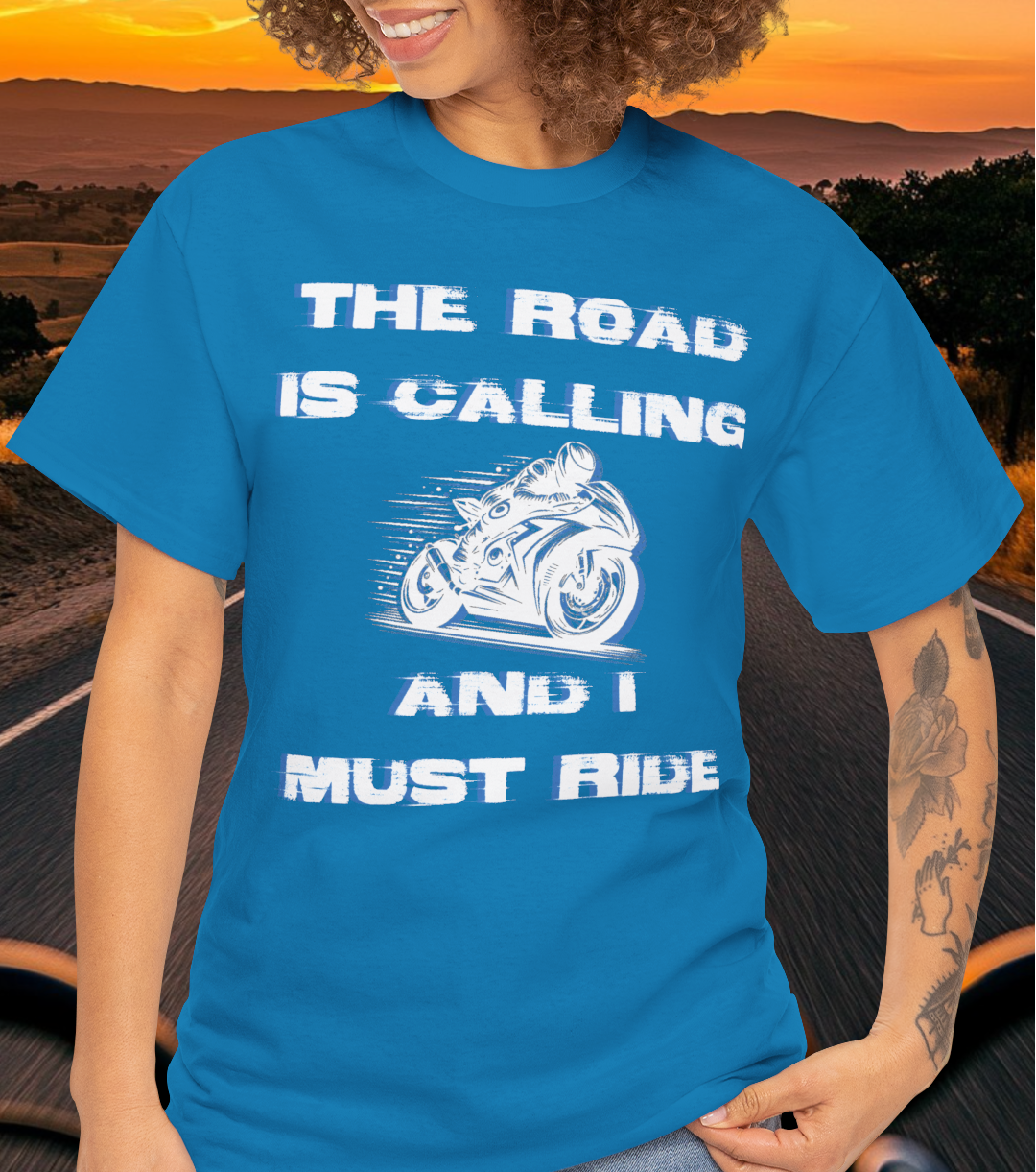 The Road (bike) is Calling t-shirt (US)