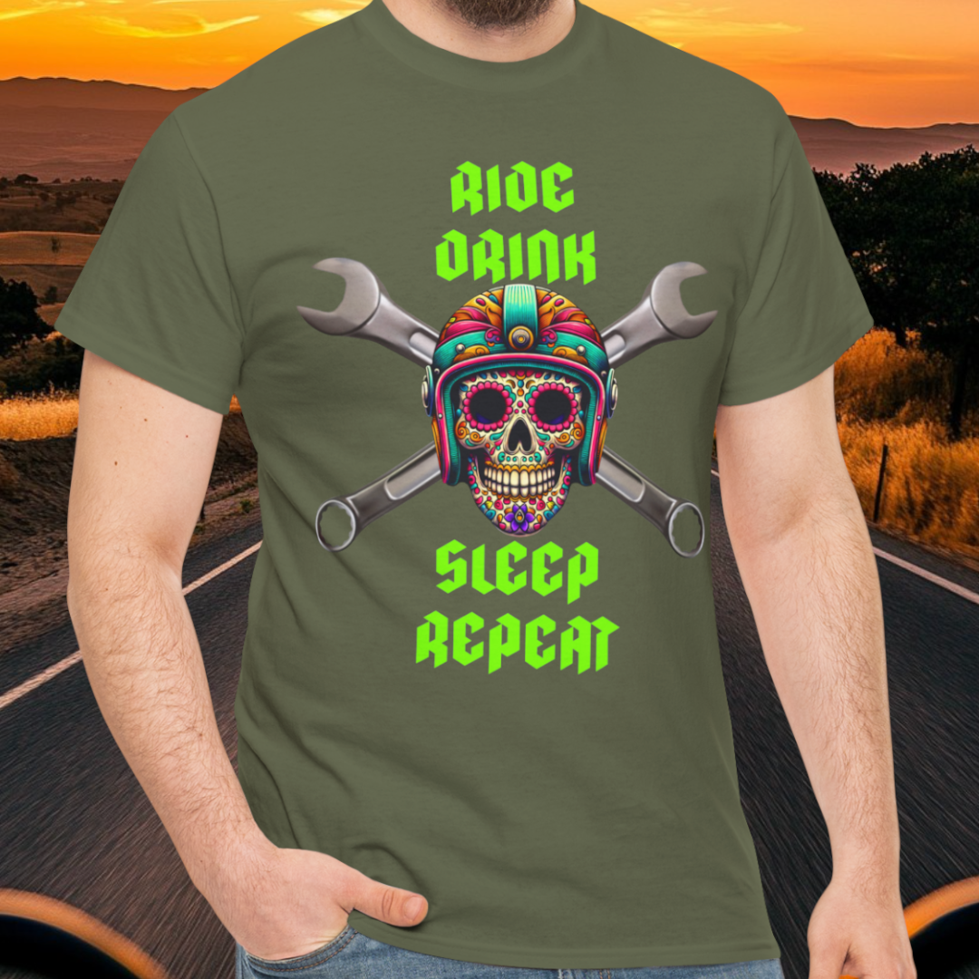 Ride Drink Sleep Repeat t-shirt (US)