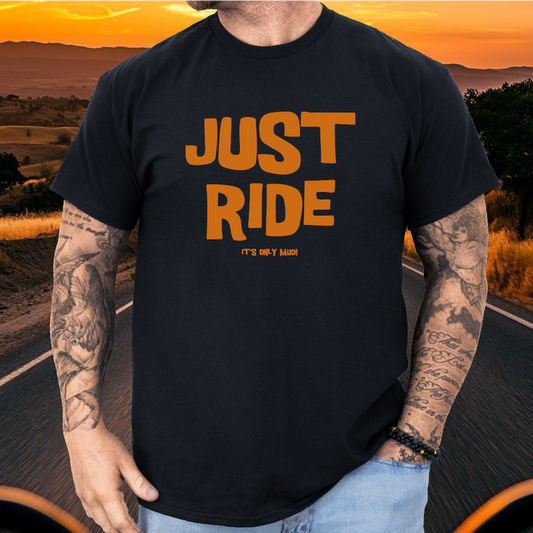 Just Ride Orange t-shirt (US)