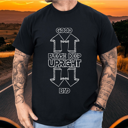 Please Keep Upright t-shirt (US)