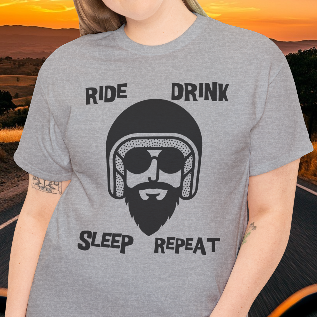 Ride Drink Sleep Repeat t-shirt V2 (US)