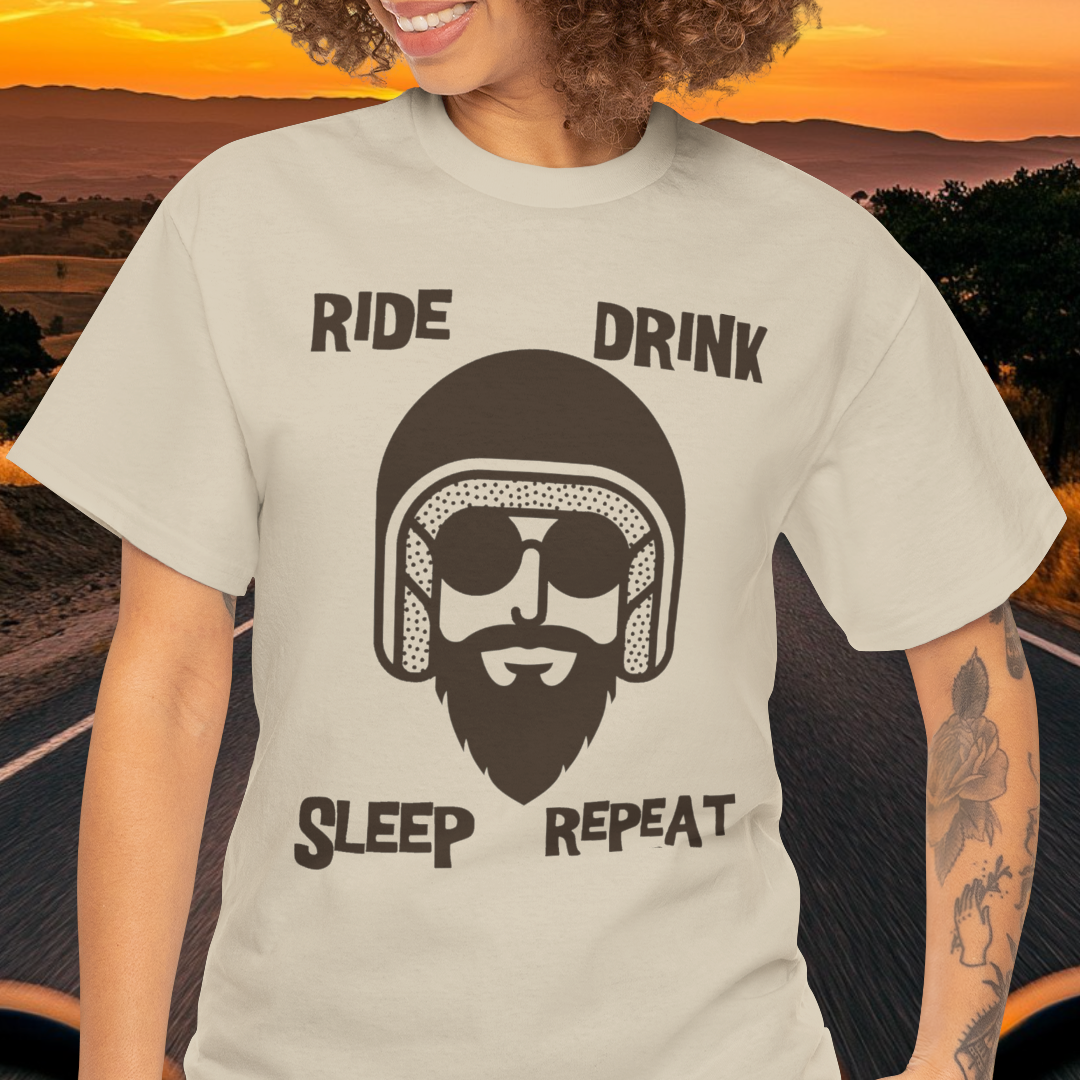 Ride Drink Sleep Repeat t-shirt V2 (US)