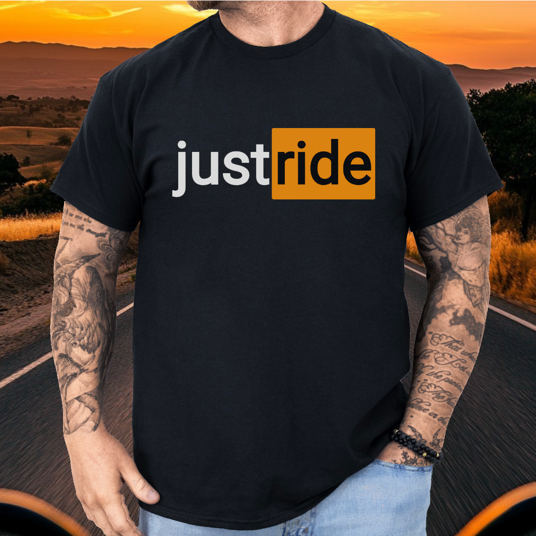 Just Ride (P*rn Hub logo) t-shirt (US)