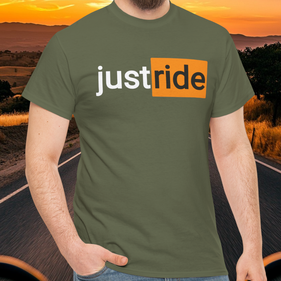 Just Ride (P*rn Hub logo) t-shirt (US)