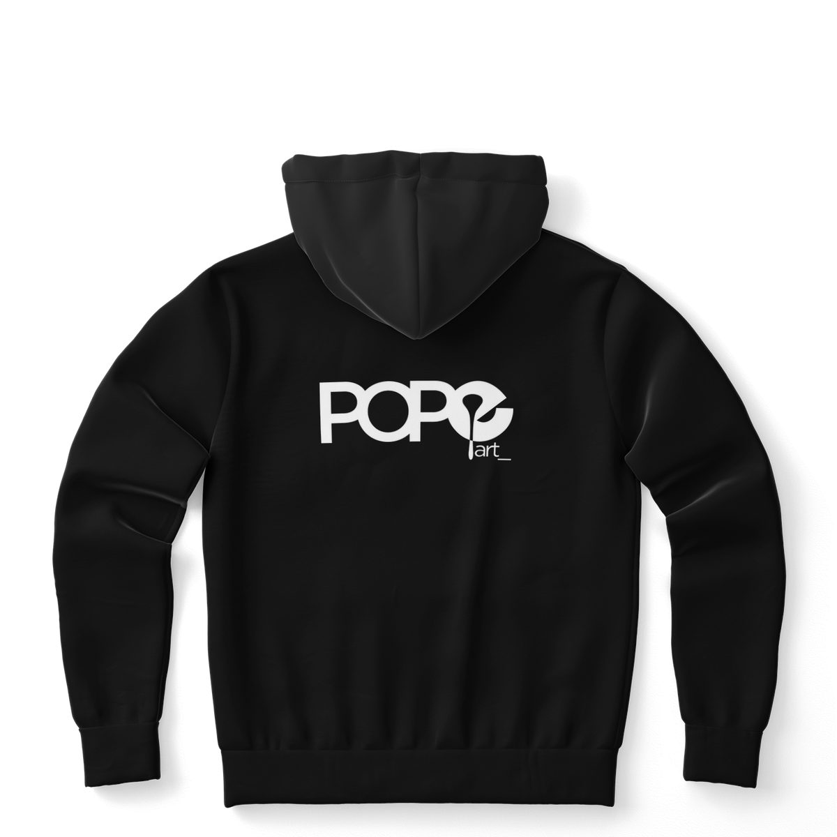 POPeART Black Hoody - AOP 2