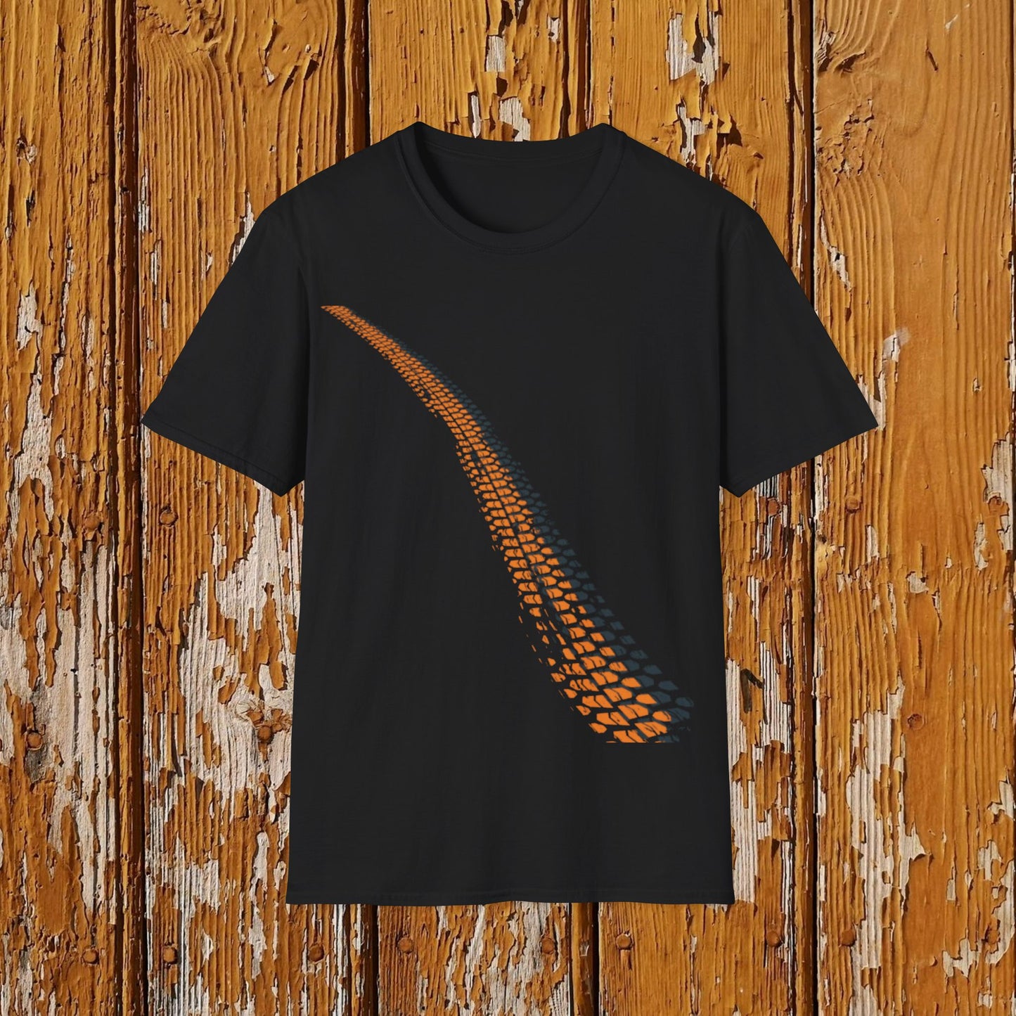 Orange Tracks tee