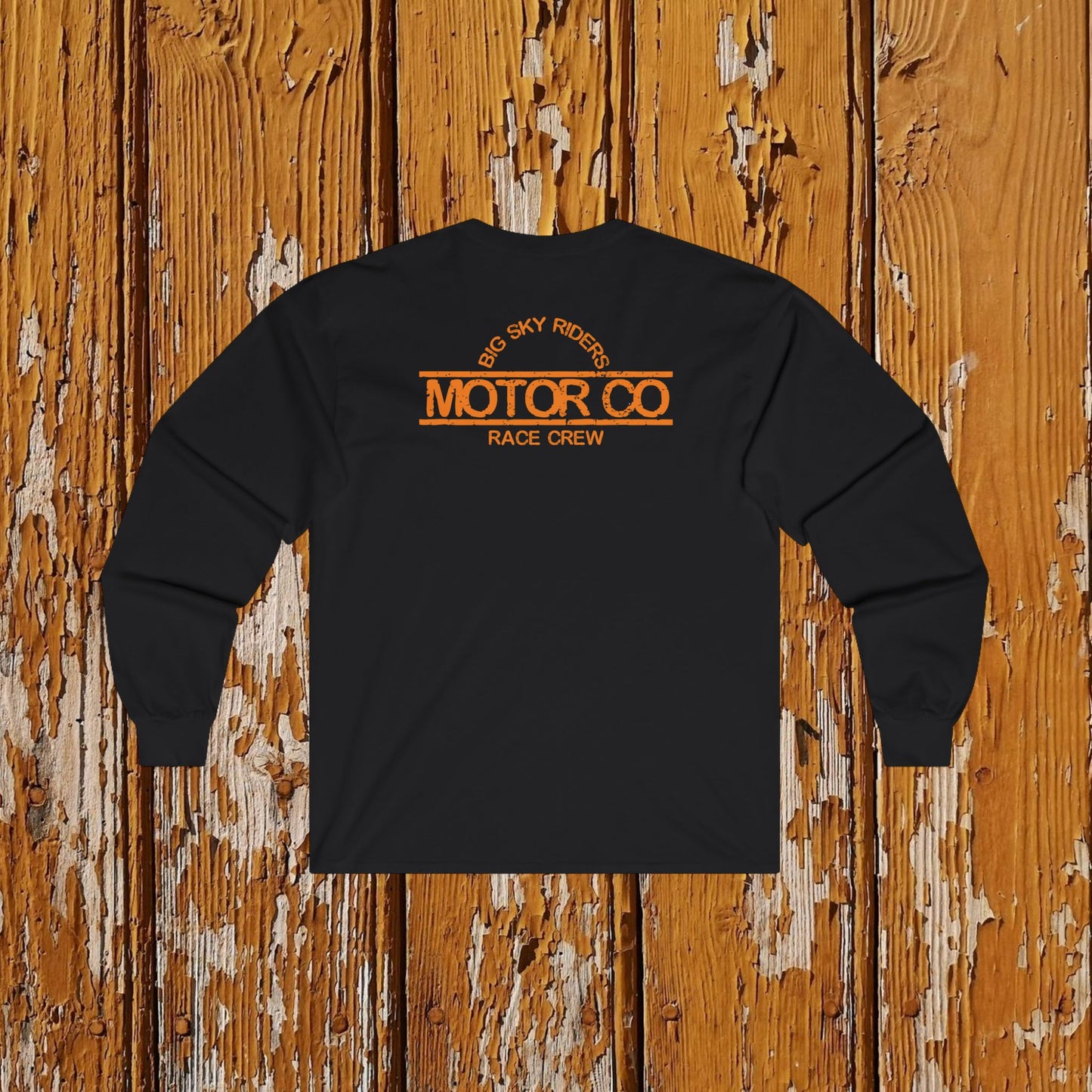 Orange Skull Long Sleeve Tee