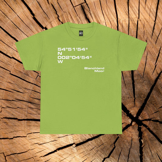 Blanchland Moor Coordinates t-shirt (US)