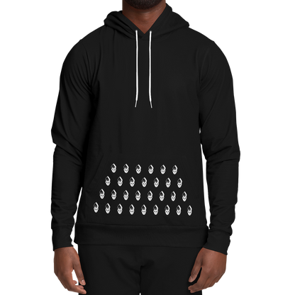 POPeART Black Hoody - AOP 3