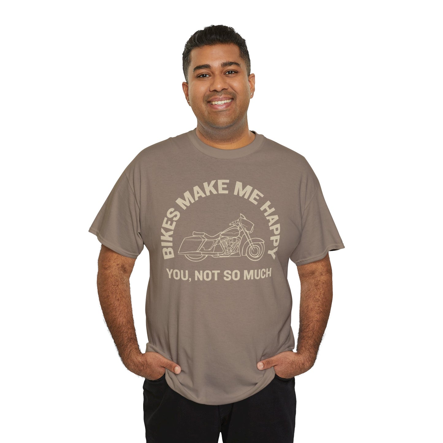 Bikes Make Me Happy Harley 4 t-shirt (US)