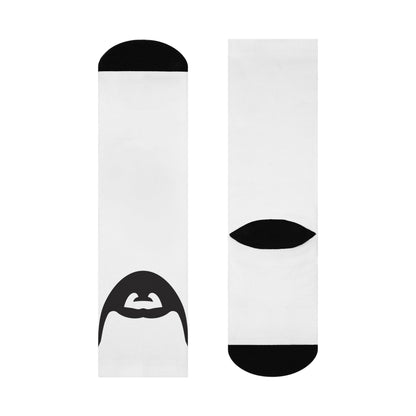 Cushioned Little Beard socks - black on white