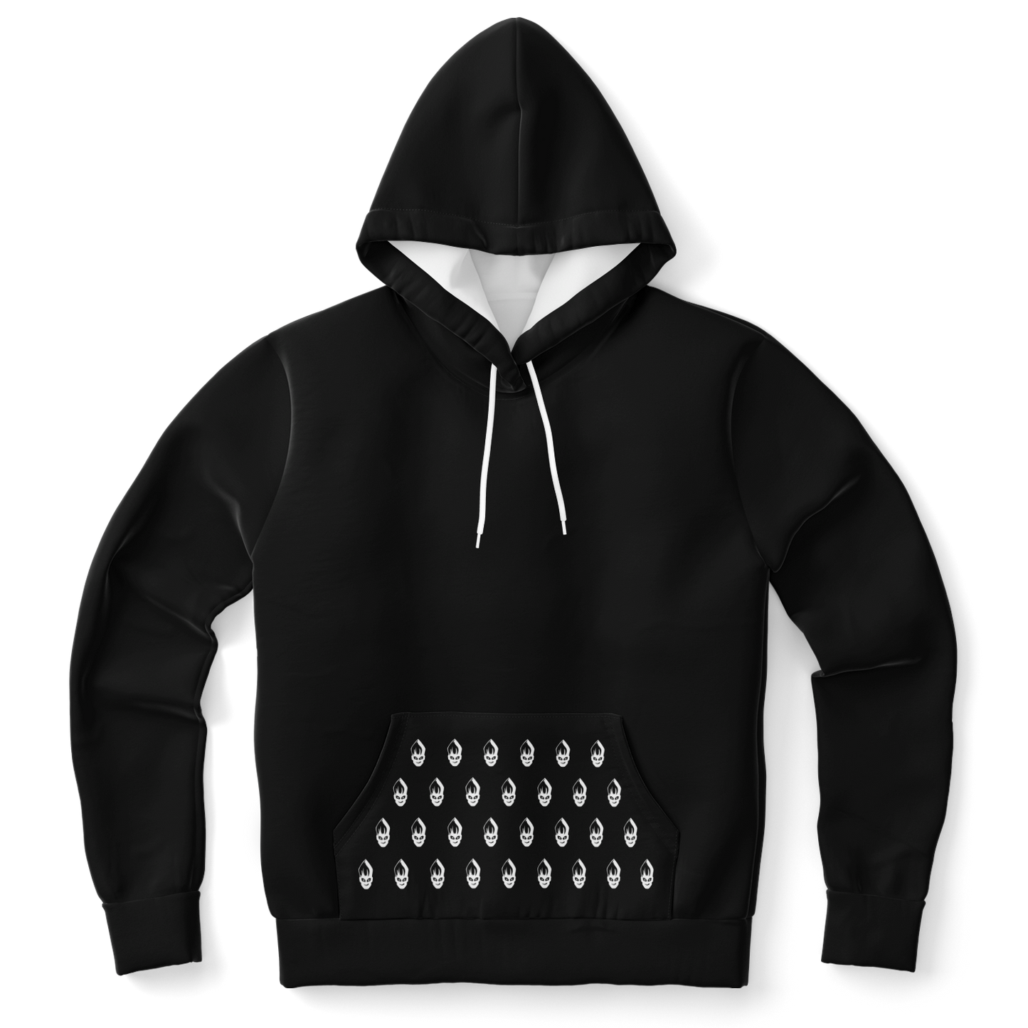 POPeART Black Hoody - AOP 3