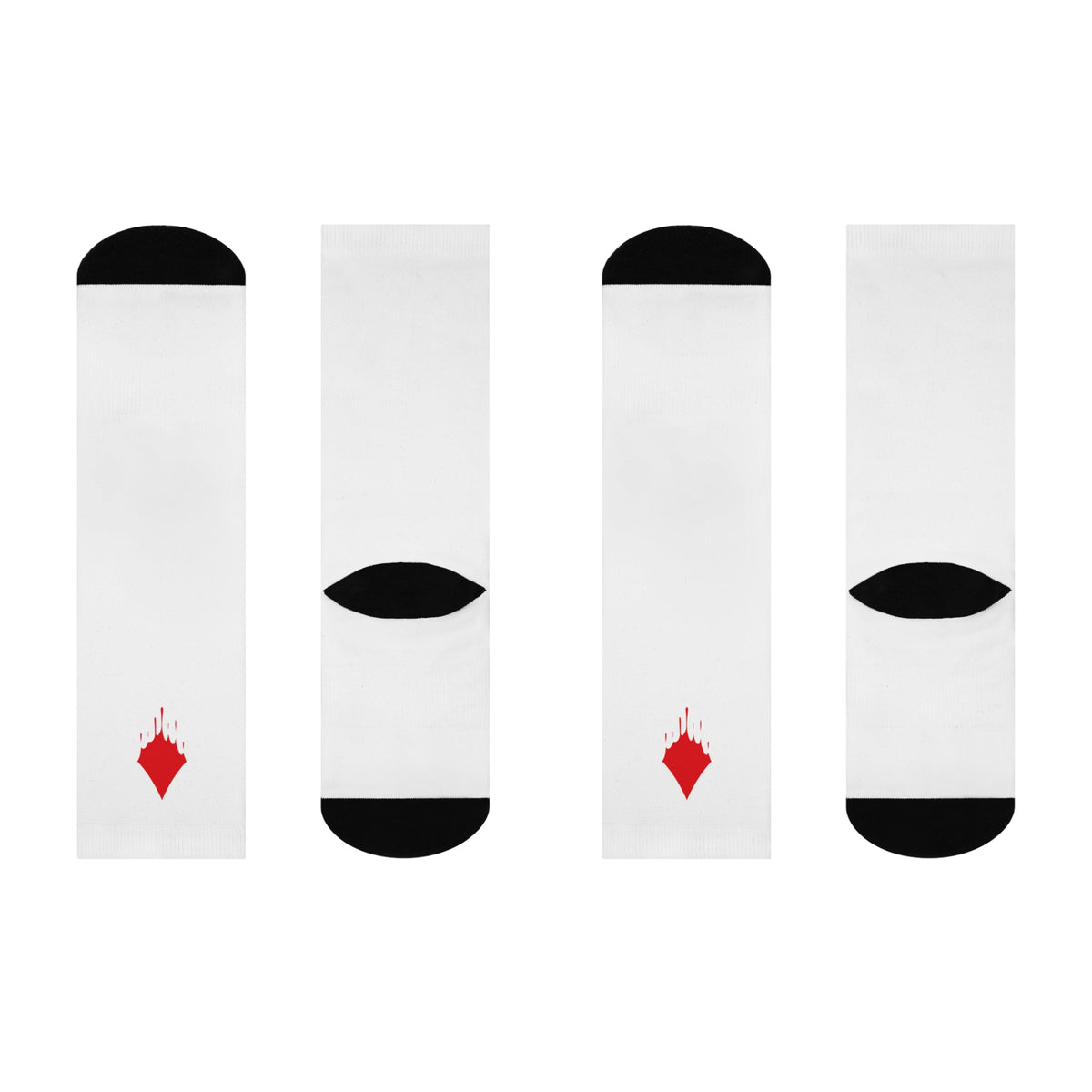 Cushioned Melting Ace of Diamonds socks