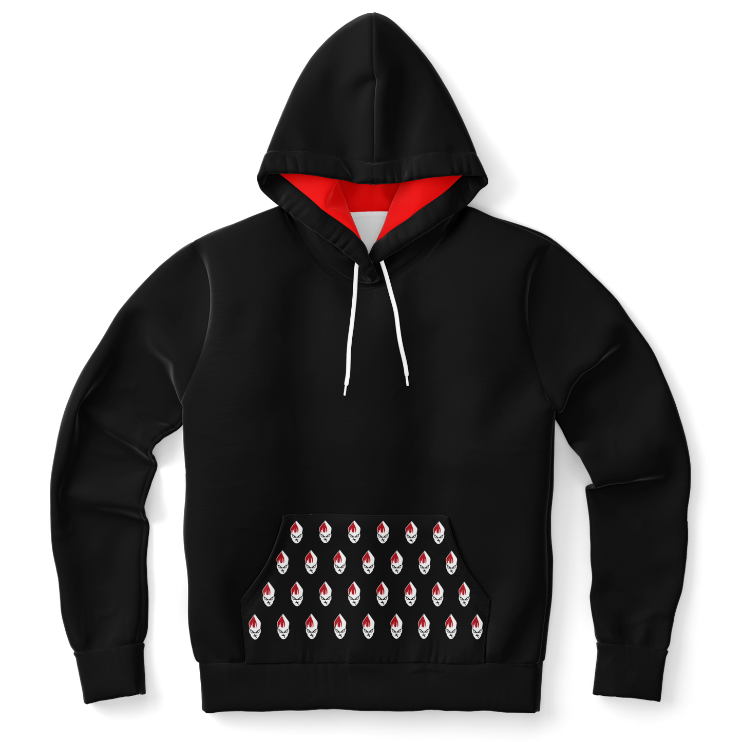 POPeART Black Hoody - AOP 2