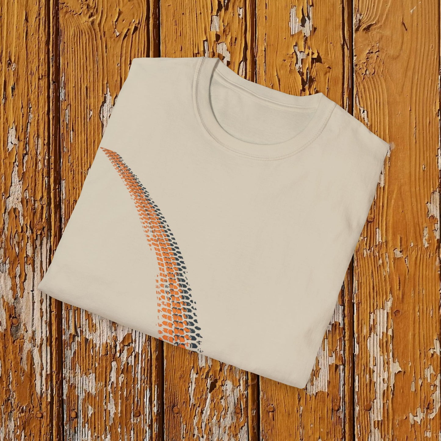 Orange Tracks tee