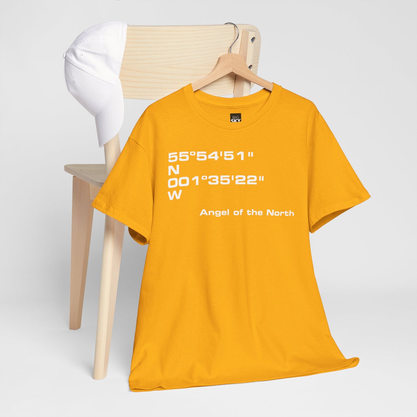 Angel of the North Coordinates t-shirt (US)
