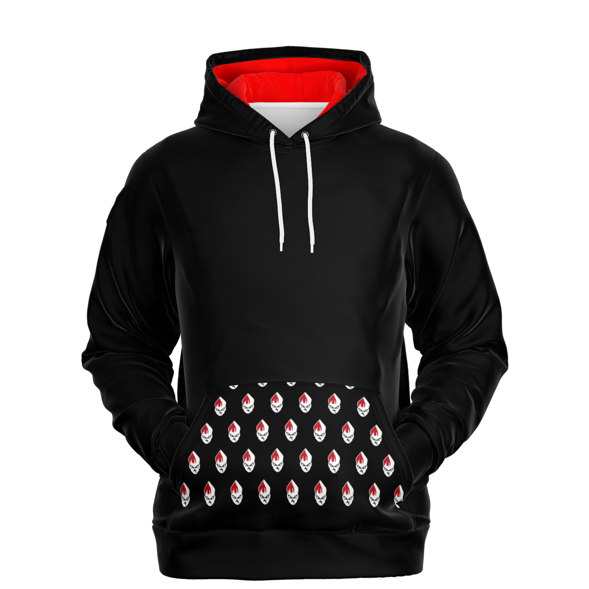 POPeART Black Hoody - AOP 2