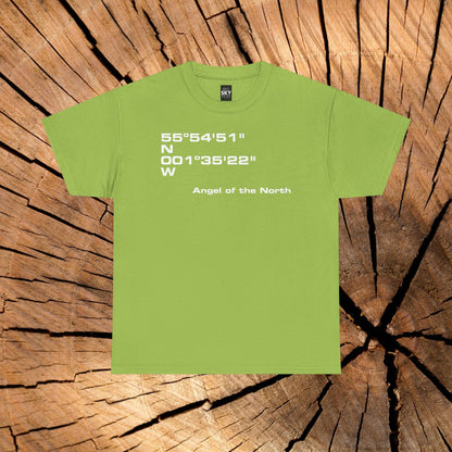 Angel of the North Coordinates t-shirt (US)